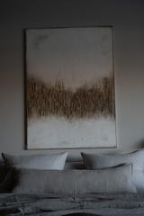 Montauk Linen Body Pillow w/insert - Natural