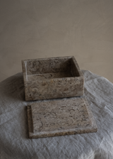 Found Lidded Stone Box