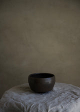 Small iron-glazed chawan
