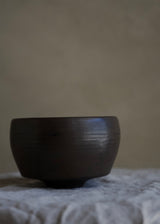 Small iron-glazed chawan