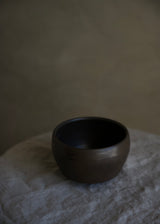 Small iron-glazed chawan