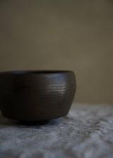 Small iron-glazed chawan