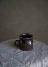Wavy Mug, Iron Black Glaze
