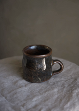 Wavy Mug, Iron Black Glaze