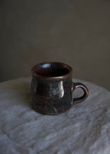 Wavy Mug, Iron Black Glaze