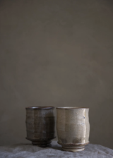Wild Clay Yunomi Cup, White Slip