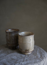 Wild Clay Yunomi Cup, White Slip
