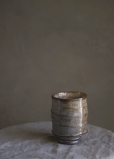 Wild Clay Yunomi Cup, White Slip