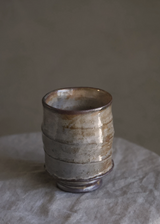Wild Clay Yunomi Cup, White Slip