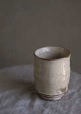Wild Clay Yunomi Cup, White Slip
