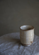 Wild Clay Yunomi Cup, White Slip