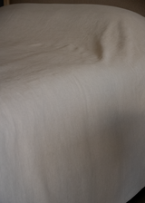 Italian Natural Linen Bed Cover With Seaming