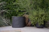 Terra Planter Natural, Black 20"Dx16"H
