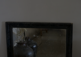 Black Patinated Wooden Mirror