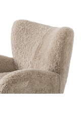 Viola Chair, Beige Shearling