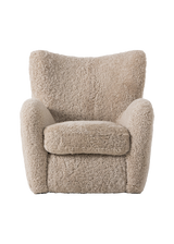 Viola Chair, Beige Shearling