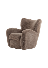 Viola Chair, Taupe Shearling