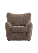 Viola Chair, Taupe Shearling