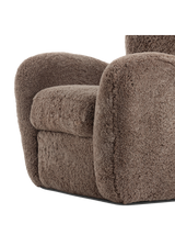 Viola Chair, Taupe Shearling