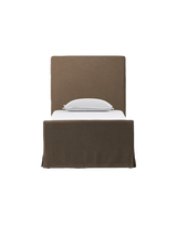 May Slipcover Bed, Savoy Coffee