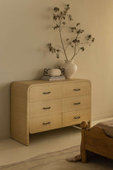 Bruno Chest of Drawers, Raffia