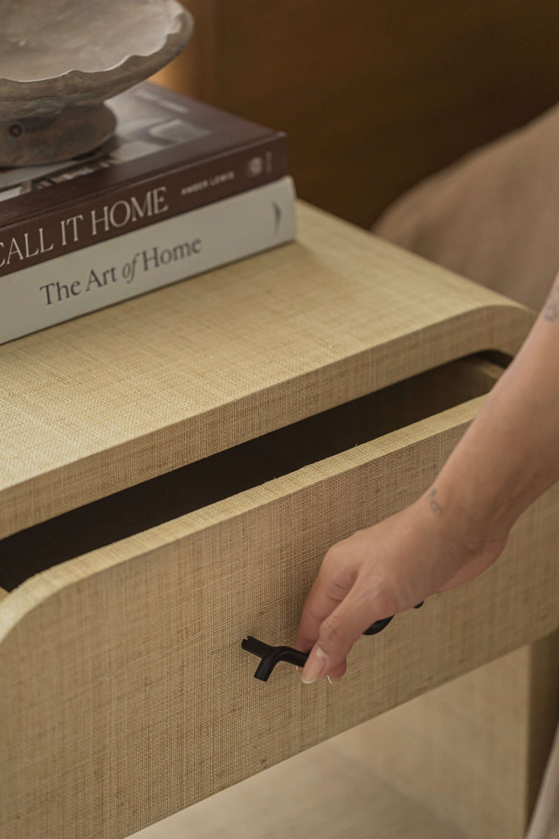 Bruno Chest of Drawers, Raffia