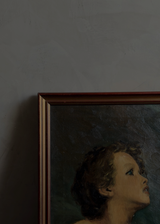 Oil On Canvas Portrait Of Cupid by M Van Essche