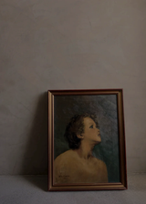 Oil On Canvas Portrait Of Cupid by M Van Essche