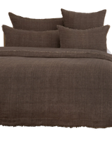 Hunter Walnut Linen Duvet, King