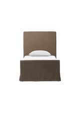 May Slipcover Bed, Savoy Coffee