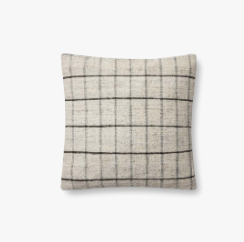 Vintage One Of A Kind Pillow, Grey/Multi 18"x18"
