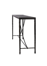 Elara Console Table - Textured Bronze
