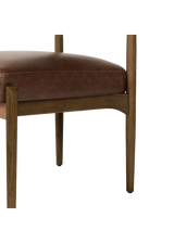 Henri Dining Chair - Havana Brown, Taupe Shearling