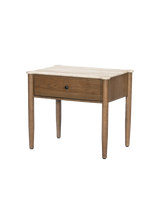 Ara Nightstand - Antique White Marble