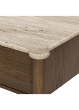 Ara Nightstand - Antique White Marble