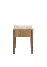 Ara Nightstand - Antique White Marble