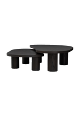 Joelle Nesting Coffee Tables, Aged Black