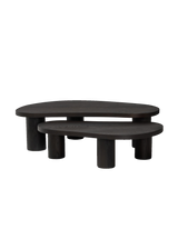 Joelle Nesting Coffee Tables, Aged Black