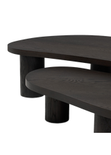 Joelle Nesting Coffee Tables, Aged Black