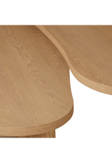 Joelle Nesting Coffee Tables, Natural Oak Veneer