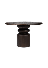 Thierry Round Dining Table - Burnt Pine Veneer