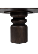 Thierry Round Dining Table - Burnt Pine Veneer