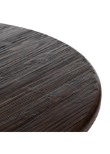 Thierry Round Dining Table - Burnt Pine Veneer