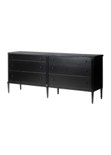 Tierre 6 Drawer Dresser - Black
