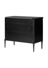 Tierre 3 Drawer Dresser - Black