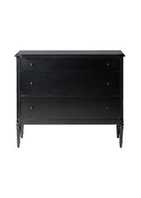 Tierre 3 Drawer Dresser - Black
