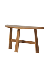 Mille Console Table - Light Brown Oak
