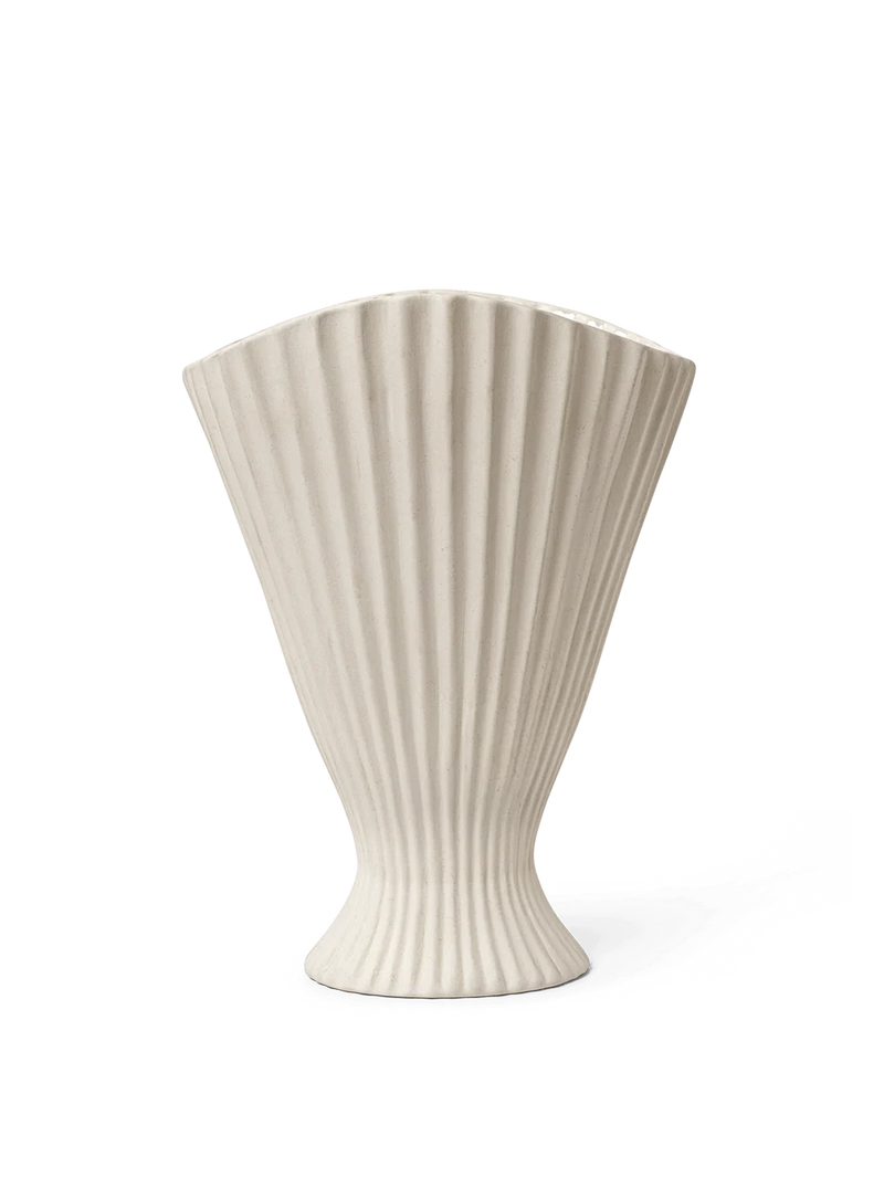 Fountain Vase, Off-White