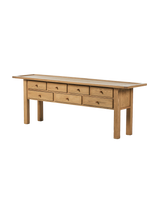 Maeve Console Table - Natural Light Oak Veneer