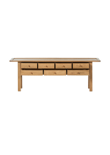 Maeve Console Table - Natural Light Oak Veneer